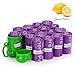 PetLove 240-Count Durable Biodegradable Environment-Friendly Dog Waste Bag, Lemon-Scented Poop Bag with EPI-Technology, Dispenser Included (15 Bags/Roll, 16 Rolls) - Lemon-Scented