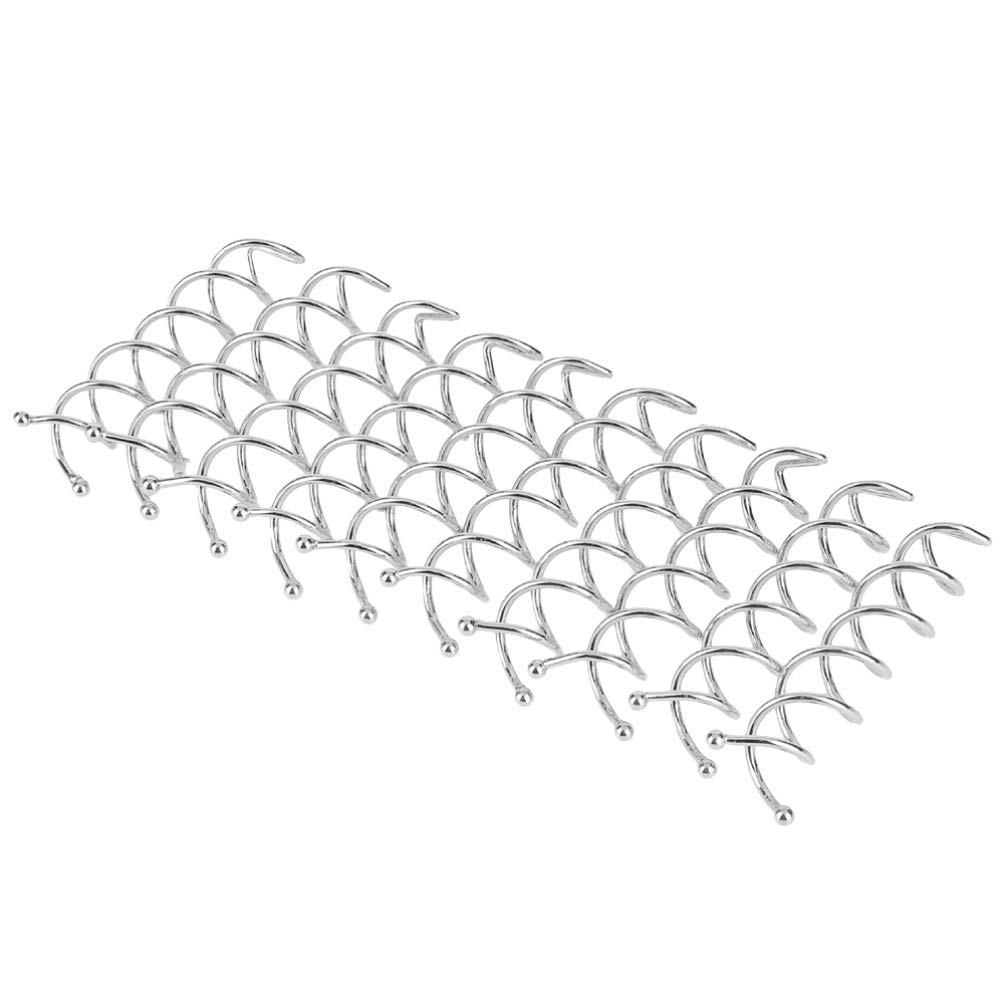 Minkissy 20Pcs Metal Spiral Hair Pins Twist Insert Hairpins DIY Hair Style Updo Hair Accessories for Women Girls (Silver)