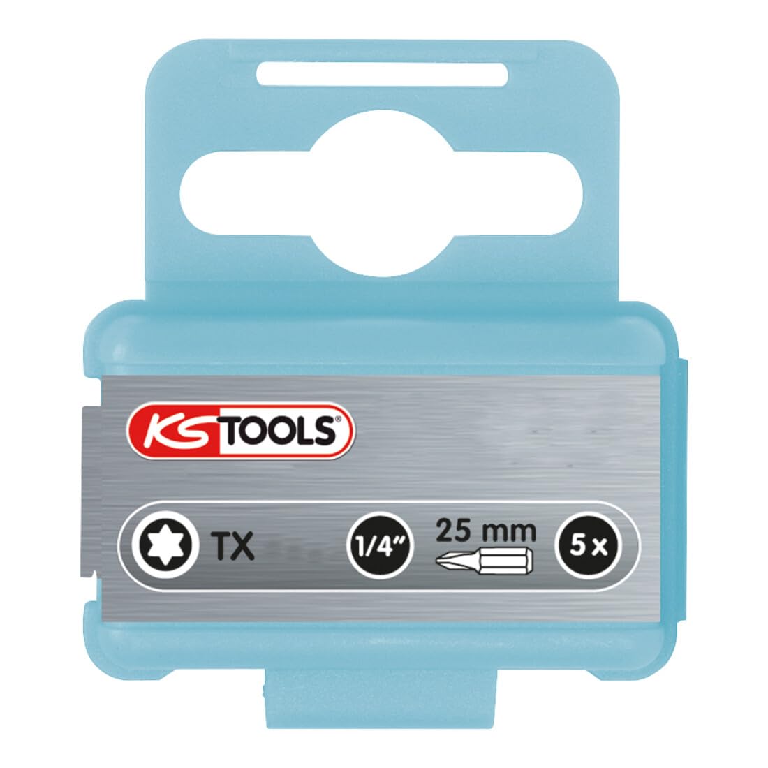 KS Tools 910.2321 1/4" STAINLESS STEEL bit TX, 25mm, T25, pack of 5