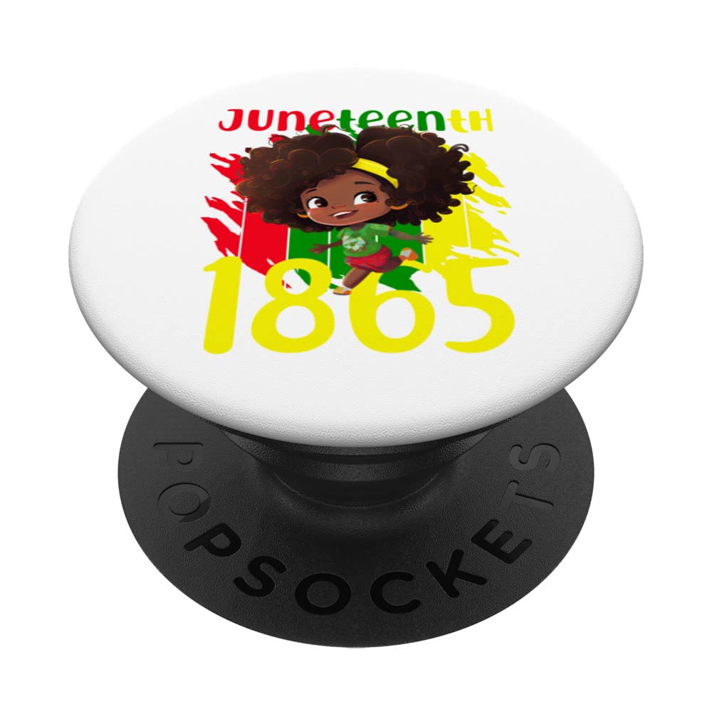 Bold and Brave Juneteenth 1865 Art for Girls PopSockets Swappable PopGrip