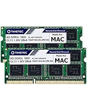 Timetec 16GB KIT(2x8GB) Compatible for Apple DDR3L 1600MHz for Mac Book Pro(Early/Late 2011,Mid 2012), iMac(Mid 2011,Late 2012,Early/Late 2013,Late 2014,Mid 2015), Mac Mini(Mid 2011,Late 2012) MAC RAM