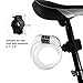 Titanker Bike Lock, Bicycle Lock 4 Feet Cable Lock 1/2 Inch Resettable Bike Locks Combination with Mounting Bracket, Bike Accessories for Bicycle, Electric Scooter, Motorcycle, White