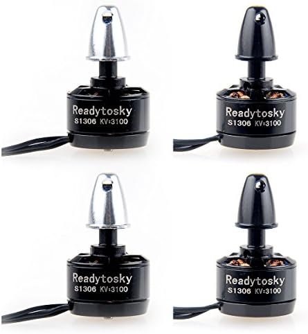 Crzaepony 4pcs Raedytosky MT1306 3100KV Brushless Motor 2CW 2CCW for QAV130 QAV180 FPV Racing Quadcopter