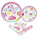 Blue Orchards Candy Plates and Napkins (52 Pieces for 16 Guests) - Candy & Ice Cream Party Decorations, Two Sweet and Candyland Birthday Party, Halloween Plates and Napkins