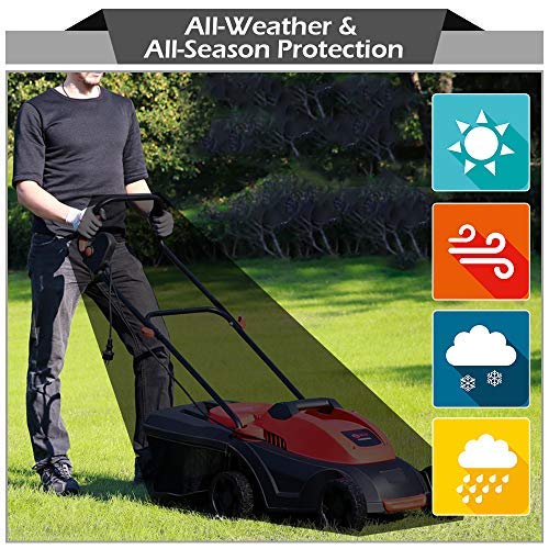 2win2buy Lawn Mower Cover Waterproof Heavy Duty Push Lawn Mower Covers - UV & Dust & Water Resistant, Weather Resistant, Universal Fit Drawstring & Storage Bag