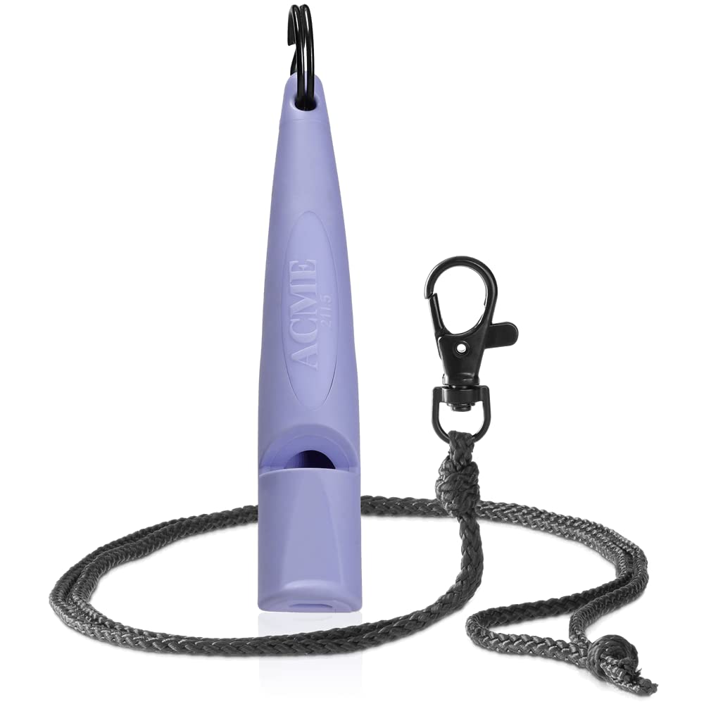 ACME Dog Whistle No. 211.5 (Update 2023) with Free Whistle Band in Matte Black, Alpha, Ideal for Callback, Long Range, Frequency Standardised (Purple)
