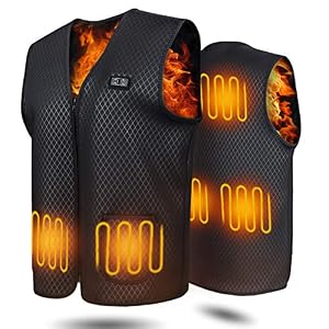 Eeieer Gilet Chauffant Homme Et Femmes, 10000mah Gilet Chauffant Electrique Veste Chauffante Vêtement Chauffant Lavable Gilet Chauffé Pour Activités De Plein Air Chasse Randonnée En Ski Pêche Camping