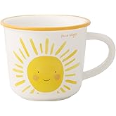 TREEWOO Cute Sunshine Mug 12oz Good Morning Ceramic Cup with Handle Coffee Tea Milk Water Mug Gift for Men Women Dishwasher and Microwave Safe (Sunshine)