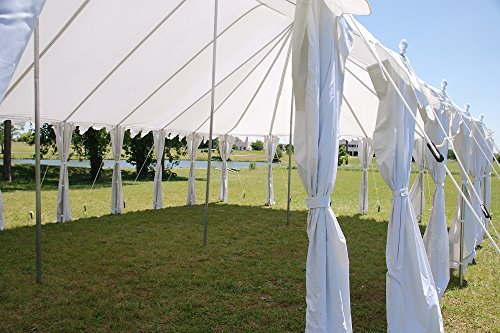 40'x25' Polyester Pole Tent - Heavy Duty Fire-Retardant Party Wedding Canopy Shelter - By DELTA Canopies - Thumbnail 4