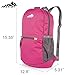 20L Travel Backpack Water Resistant Hiking Bag, Perfect for Outdoor Sports Climbing Camping Hiking Mountain, Dark Pink