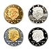 Donald Trump Collectors Coin 2018 Set, Gold and Silver Plated 4 Coin Set with Display Case, Commemorative 45th President of The United States Collectible