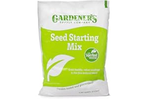GARDENER'S SUPPLY COMPANY Gardeners Supply Company SuperRoot Booster Seed Starter Mix | Promotes Strong Roots & Boost Plant Growth | High Nutrients Plant Food for Seed Starting Trays and Planters - 9 Quarts