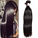 UNice Hair Icenu Series 10a Malaysian Straight Hair 1 Bundle Virgin Unprocessed Human Hair Weft Extensions Natural Color (18inch)