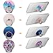 Cell Phone Finger Ring Stand, 4 Pack Universal Phone Ring Holder 360° Rotation Kickstand Grip with 5 Car Mount Hooks Compatible with Almost All Phones/Cases