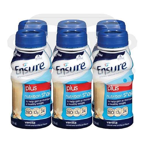 Ensure Plus Homemade Vanilla Shake, 8 Fluid Ounce -- 24 per case.