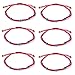 6pcs Evil Eye String Kabbalah Bracelets for Protection and Luck Hand-Woven Red Rope Cord Thread Friendship Bracelet Anklet (HS028-5)