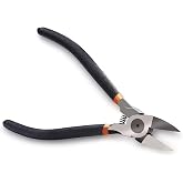 BOENFU Wire Cutters Heavy Duty Snips Flush Cut Side Cutters Pliers | Metal Cutting Tool for Crafting, Jewelry Making, Zip Ties, Floral, Artificial Flowers, Chicken Wire, Electrical, 6", 1 Pack
