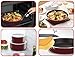 T-Fal L46790 Injinio Neo Noble Red Frying Pan Set of 10 with Removable Handles and Lids for Gas Burners and Heaters