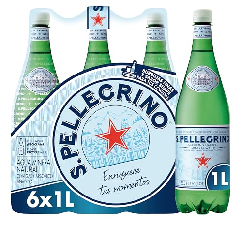 Agua con Gas, 6 x 1L
