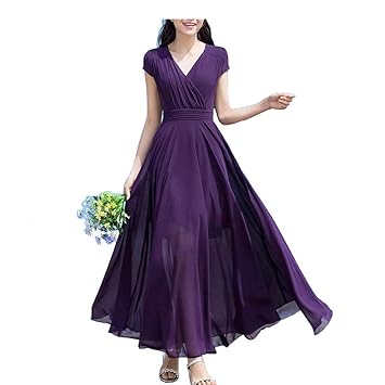 purple casual dress women's dresses