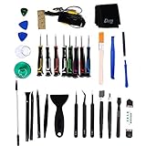 Dxg 34 in 1 Universal Screen Removal Professional Opening Repair Tool Kit Pry Tools Kit and Screwdriver Set for iPhone, Samsung, Huawei, Motorola, Sony, iPad, Tablets and Laptop