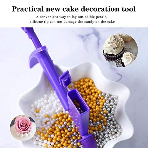 image for DAGEDA 4 Pieces Plastic Pearl Applicator, Fondant Cake Decorating Tool
