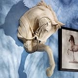 Design Toscano Thoroughbred Horse Wall Sculpture, 27 Inch, Polyresin, Ancient Ivory