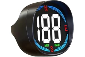 AZIJYV GPS Speedometer,Heads Up Display for Cars H2,Universal HUD Speedometer with USB Connection,Plug and Play,Displays MPH,Compass,Over Speed Alert,for All Vehicles