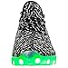 Tokee Unisex Led Light Up Shoes USB Cable Charging Luminous Sneakers