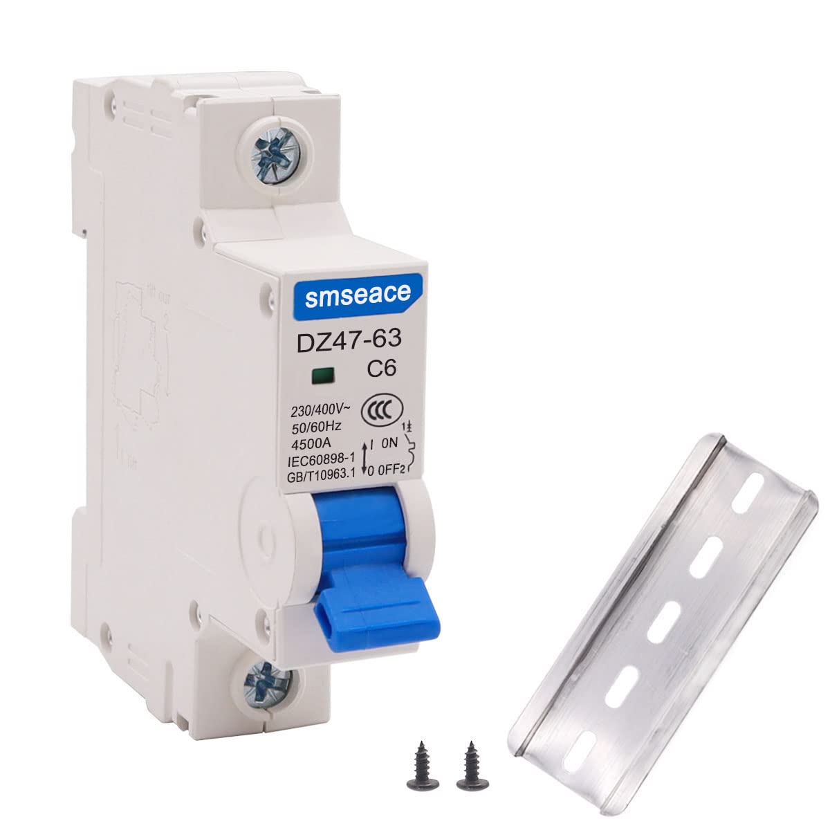 smseace Miniature Circuit Breaker AC 6A 230/400V, 1