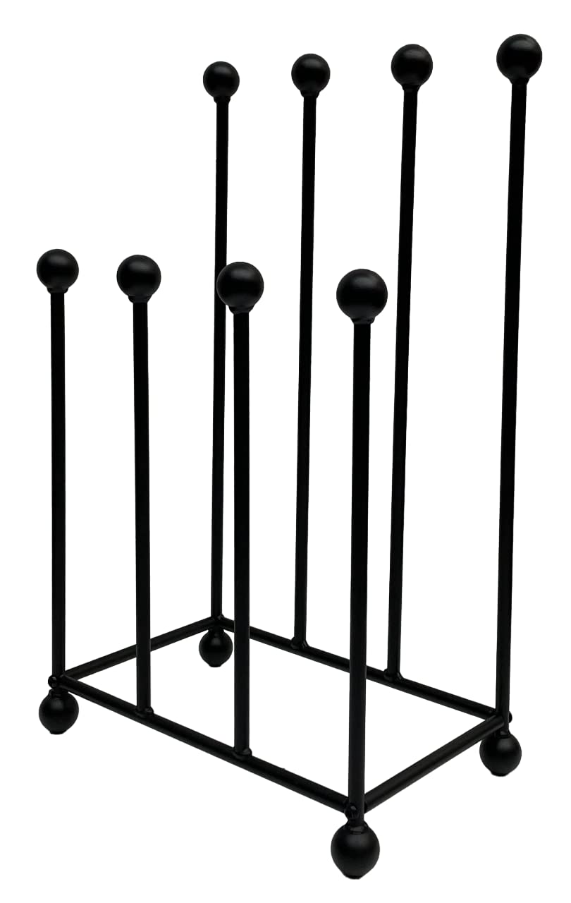 DT IRONCRAFT WELLY BOOT RACK - 4 Pair Wellington Boot Stand for Indoor & Outdoor - Shoe Holder & Organizer