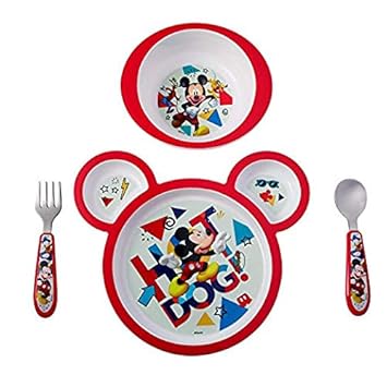 Amazon.com: Mickey Mouse Juego de vajilla de 5 piezas ...