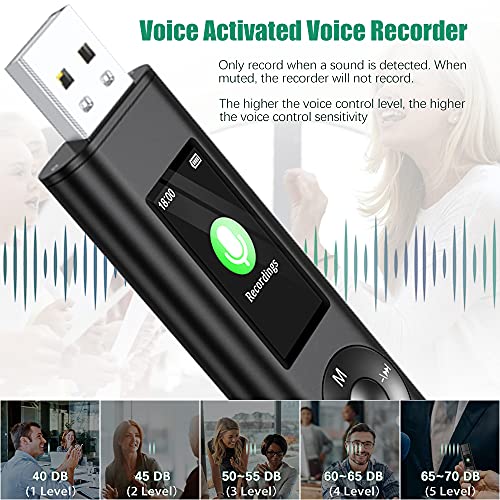thumbnail image 2 of 16GB Voice Recorder With Voice Activation - Tiny Recorder For Lectures, Meetings, Interviews 2 of 14