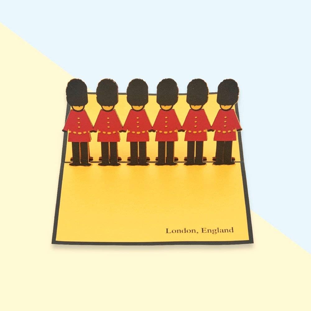 Handmade 3D Handcrafted Gift Icons Changing The Guard Pop Up Card