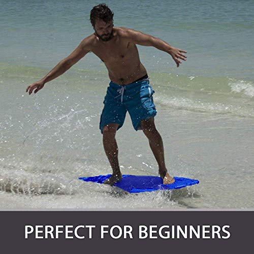 Wood Skimboard with IXPE Foam Traction, No Wax Needed | Red, 41" (120lbs. - 220lbs.) | Skim Board for Kids/Adults.