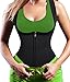 Ursexyly Sauna Waist Trainer, Hot Cincher Promotes Sweating During Exercise (L, Black 1, Zipper)