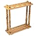 Rush Creek Creations Rustic Log 6 Billiard Cue Storage Rack, Multicolor, 26.5