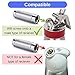 ICO Replacement Aluminum Charger Holder for Whipped Cream Dispenser, Silver