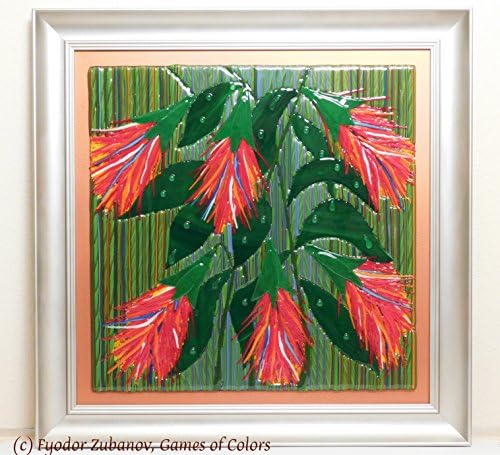 Fused glass wall artwork "After Rain"