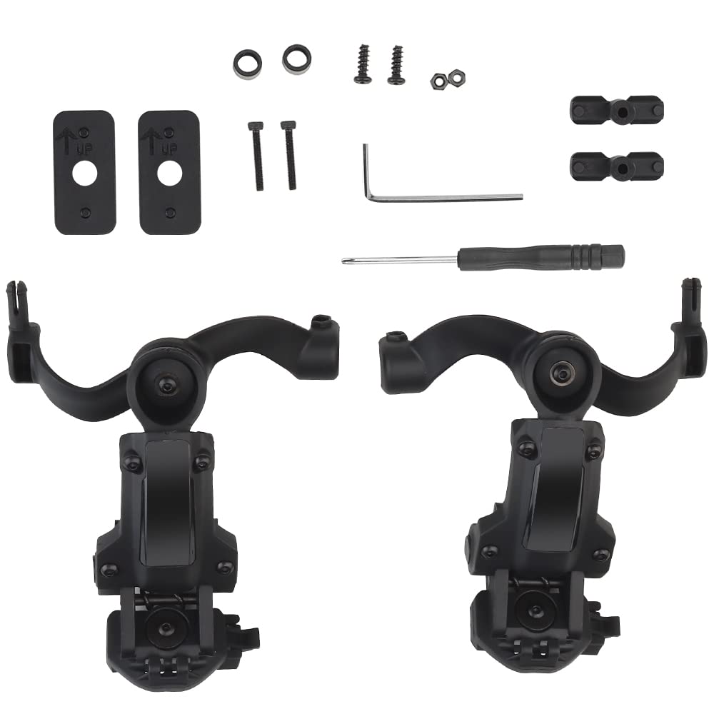 Tactical Multi-angle Rotation Helmet Rail Adapter for Ops Core ARC/Wendy Fast Helmet Rail Mount Adapter