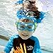 Aqua Sphere Seal Kid 2 Youth Swim Mask - Clear Lens, Lime + Blue Frame - UV Protection, Anti-Fog Swim Goggles for Kids