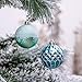Valery Madelyn 24ct 70mm Luxury Collection Gold Beige Shatterproof Christmas Ball Ornaments 7cm/2.75inch, 24 Hooks Included, Themed with Tree Skirt(Not Included)