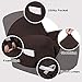 Turquoize Stretch Recliner Cover Recliner Chair Cover Recliner Slipcover 1-Piece Sofa Cover with Side Pocket Jacquard Sofa Furniture Cover/Protector Soft with Elastic Bottom, Machine Washable, Brown