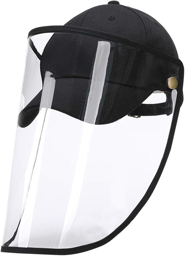 CLEESINK Detachable Baseball Cap with Face Shield Cover Protective hat