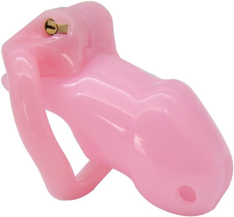The Bondage Locker Resin Cage Belt Chastity Device, Pink, 8 Count (Pack of 1)