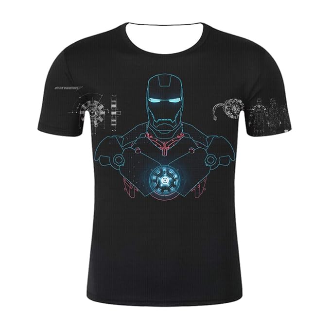 maglietta iron man uomo