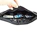 Dave's Travel wallet Money belts ,Security Black Belt Passport Holder Protects you Secure and confidential RFID Sweat Smart Phone,Credit Card waist pack
