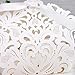 ponatia 50 PCS Laser Cut With Ribbon Wedding Party Favor Box, Wedding Gift Box, Chocolate Candy and Gift Boxes (Silver & White)