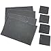 VonShef 8 Piece Set 4 x Placemats, 4 x Coasters, Natural Slate