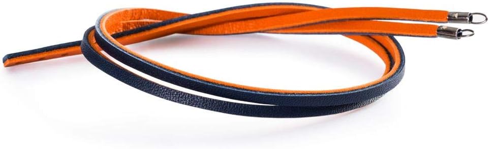 Leather Leather Bracelet Orange/Navy